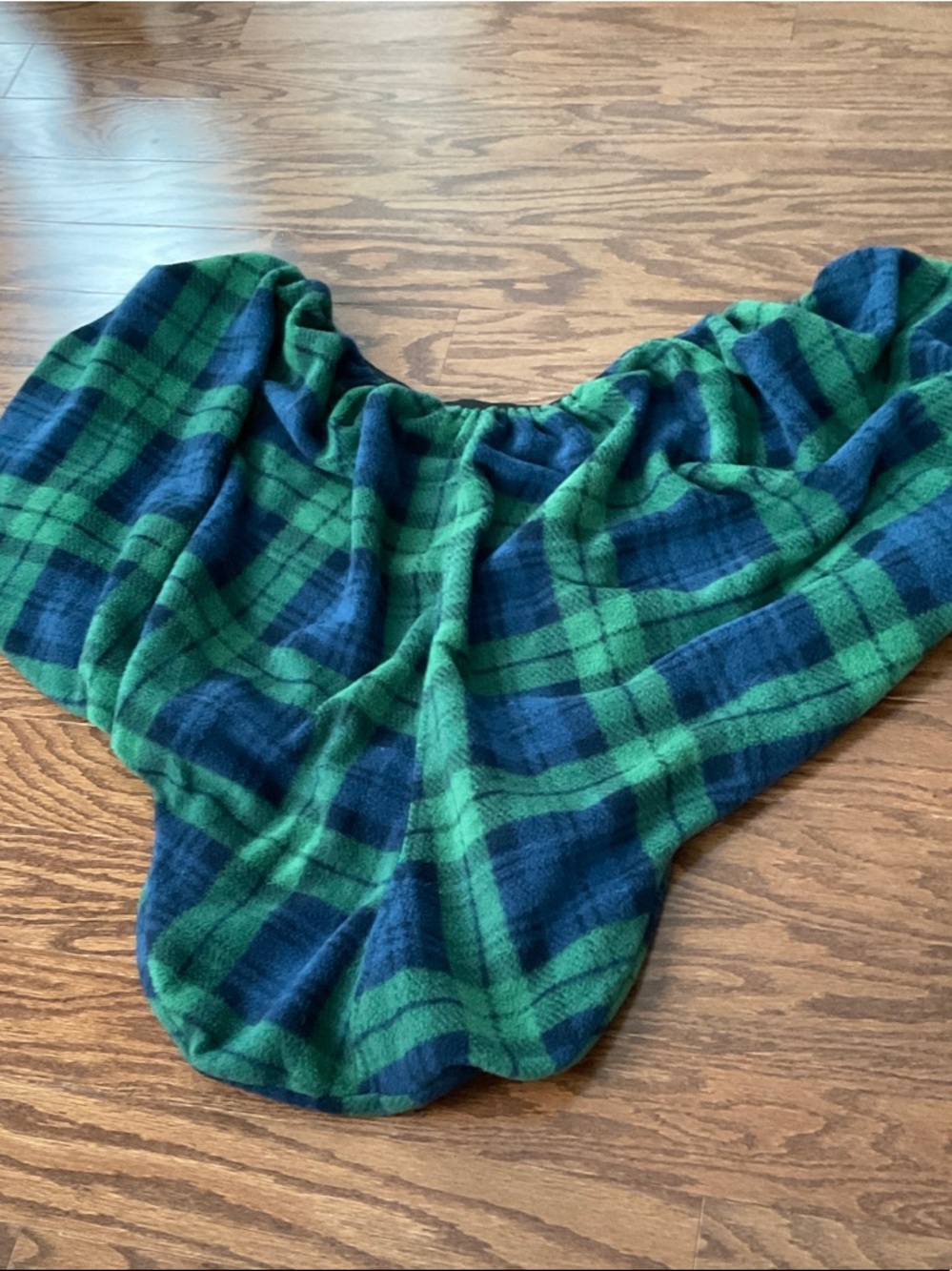 NWOT unlined plaid fleece saddle cover